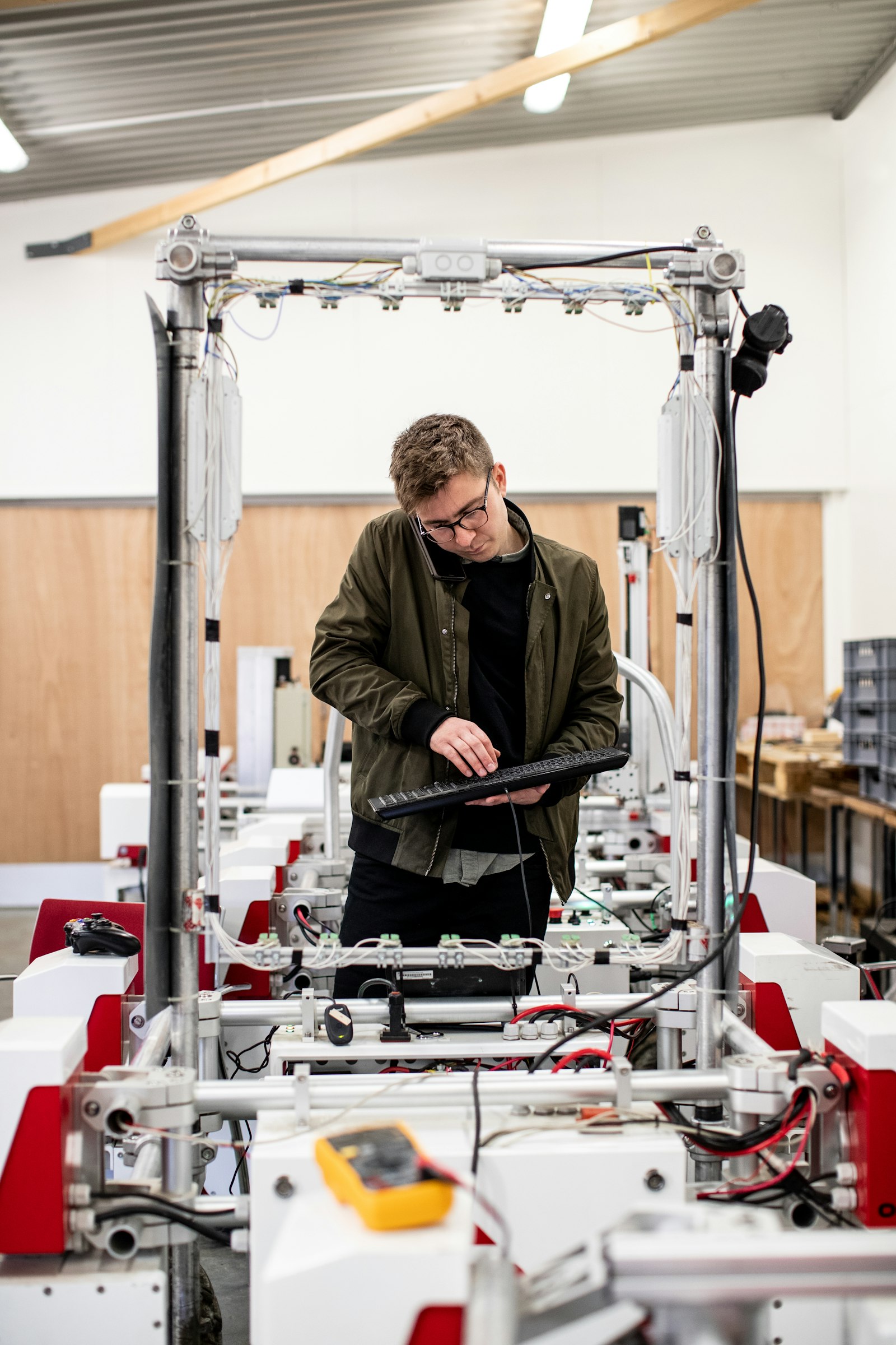 Robot system prototype in a lab environment